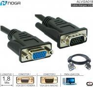 Cable Alargue VGA M-H 01.8M NOGA ALVGA018