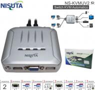 Switch KVM HDMI 02 P NISUTA NS-KVMUV2 c/Cables