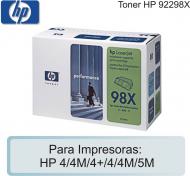 Toner HP 92298X Negro p/4-4M-4+-4-4M-5M
