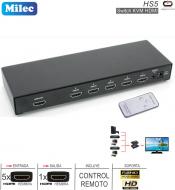 Switch KVM HDMI 05 P MILEC HS5 C/Control