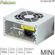 Fuente ATX 0500W FALCOM KC-EAA-500 Slim Mini 12.5X