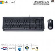 Teclado y Mouse usb MICROSOFT Desktop 600