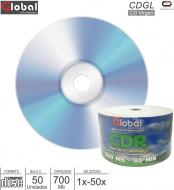 CD Virgen x50u 700 Mb GLOBAL CDGL Estampado