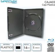 Caja CD-DVD SEEMAX 14 MM PLASTICO X 1