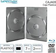 Caja CD-DVD-BD SEEMAX 07 MM PLASTICO X 2