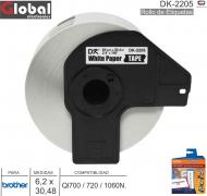 Rollo Etiq ALT BROTHER DK-2205 62 x 30 GLOBAL