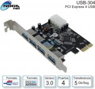 Placa PCI-E NOGA USB-304 4 USB 3.0