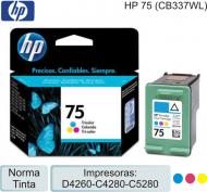 Cart HP 075 CB337WL Color p/D4260-C4280-C5280