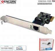 Red PCI-E ENCORE ENEGA-1320 Gigabit 10/100/1000