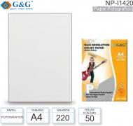 Papel A4 Glossy 220G/020H G&G NP-I1420