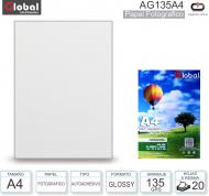 Papel A4 Adhesivo Glossy 135G/020H GLOBAL AG135A4