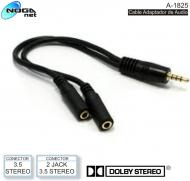 Cable Audio 3.5M - 2 Jack 3.5H NOGANET A-1825