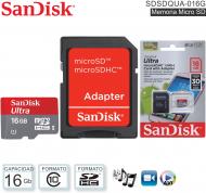 Mem MicroSD C10 16Gb SANDISK SDSDQUA-016G