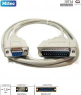 Cable Serie DB25 M - DB9 H MILEC 10714