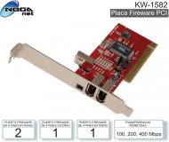 Placa PCI FIREWARE IEEE 1394 NOGA KW-1582