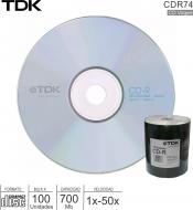 CD Virgen 700 Mb TDK CDR74 Estampado