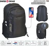 Mochila SWISS GEAR JBR035GRI Gris USB