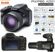  Cam KODAK Pixpro AZ651 (20Mp-3.0LCD-65x-Bat)