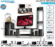 Mesa SEEMAX Modelo UC2014 Modular Negra