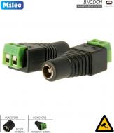 Adaptador CCTV DC H - Bornera H MILEC DCHBORN