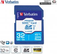 Mem SDHC C10 32Gb VERBATIM 96871