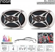 Parlante NOGA BL-6905K 6.0 X 9.0 400W 4 VIAS