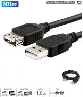 Cable Alargue USB 2.0 M-H 01.0M MILEC