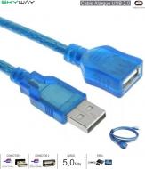 Cable Alargue USB 2.0 M-H 05.0M Mallado C/F