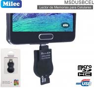 Lector Mem EXT USB MILEC MSDUSBCEL Para Celular