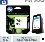 Cart HP 074XL CB336WL Negro P/D4260-C4280-C5280