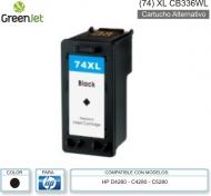 Cart Alt HP 074XL CB336WL Negro GREENJET 