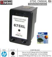 Cart Alt HP 675XL CN690AL Neg GLOBAL