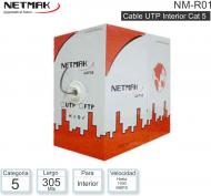 Cable UTP Cat5 interior 001M NETMAK NM-R01