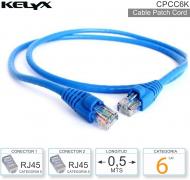 Cable Patch Cord Cat6 00.5 Mts KELYX CPCC6K05