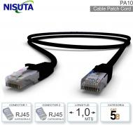 Cable Patch Cord Cat5 01.0 Mts NISUTA PA10