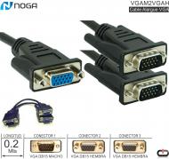 Cable VGA M - 2 VGA H 00.5M NOGA VGAM2VGAH