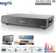 Barra de Sonido NISUTA NS-PAU12BA 2.1 12w USB