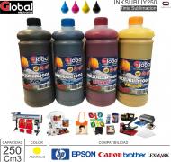 Tinta Sub GLOBAL 0250Ml Ama INKSUBLIY250