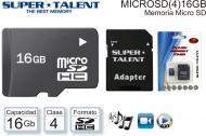 Mem MicroSD C04 16Gb SUPERTALENT