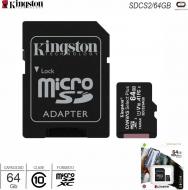 Mem MicroSD C10 64Gb KINGSTON SDCS2/64GB