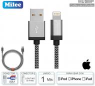 Cable USB M - Lightn 30P M MILEC MUSBIP Apple