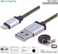 Cable USB M - Lightn 30P M 2M SKYWAY SK-CB21 Apple