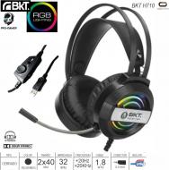 Auricular Gamer Con Microfono Y Luces Stereo Con Cable Jack 3.5 / Usb Y  Adaptador 2 A 1 Incluido Color Negro/rojo - Global Electronics (caja X 20)  - Of.