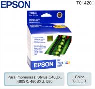 Cart EPSON 014 T014201 Color P/St 480-580
