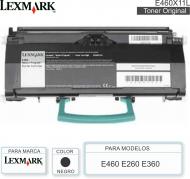 Toner LEXMARK E460X11L Neg E460 E260 E360