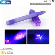 Lapicera Tinta Invisible LED UV MILEC LAPUB
