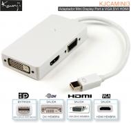 Adaptador Mini Display Port a VGA DVI HDMI KANJI 