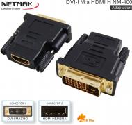 Adaptador DVI-I M - HDMI H NETMAK NM-400