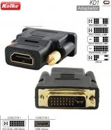 Adaptador DVI-I DUAL L M - HDMI H KOLKE KD1