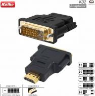 Adaptador DVI-D DUAL L M - HDMI M KOLKE KD2